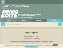 Tablet Screenshot of enviroboite.net